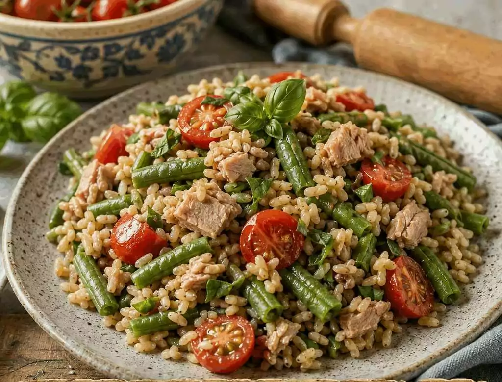 Riso Integrale Freddo con Tonno e Fagiolini