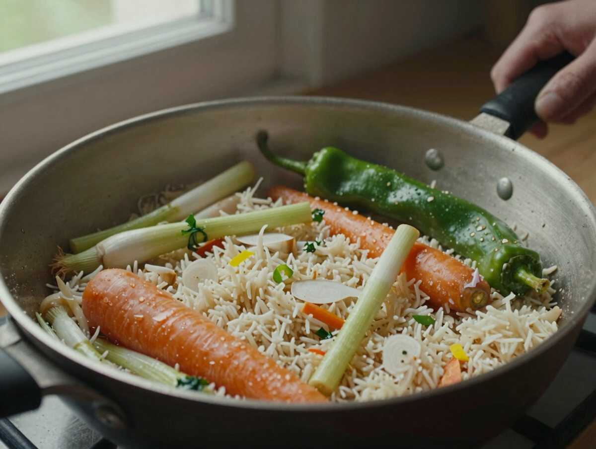 Salta le verdure — Riso Thai al Cocco con Verdure