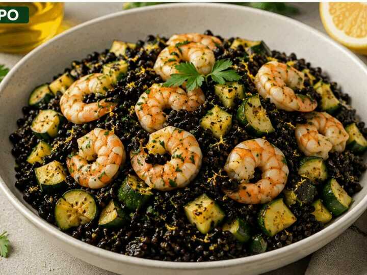 Riso Venere con Gamberi e Zucchine: la Ricetta Elegante e Leggera Perfetta per Ogni Stagione