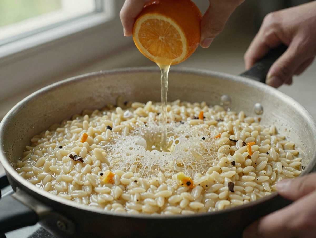 Cuoci il risotto — Risotto agli Agrumi Fresco e Delicato