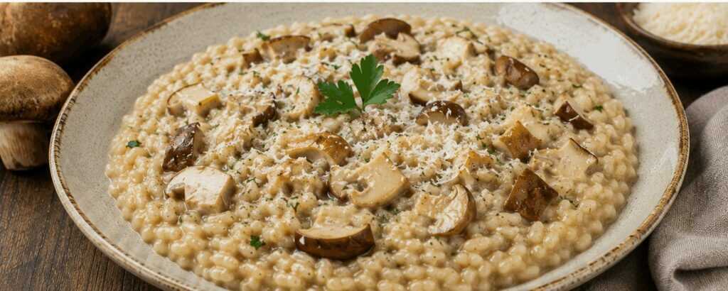 Risotto ai Funghi Porcini della Valtellina – Lombardia