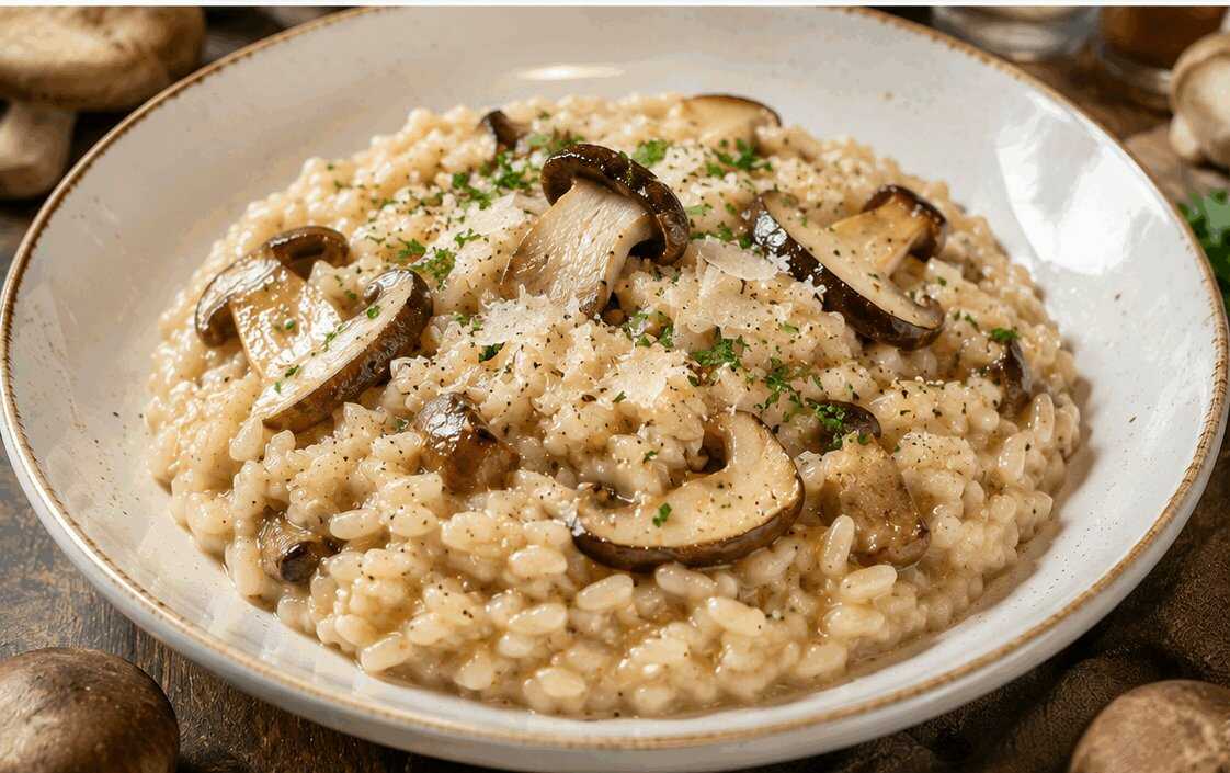 Risotto ai Funghi Porcini: la Ricetta Cremosa e Profumata Ideale per Ogni Stagione