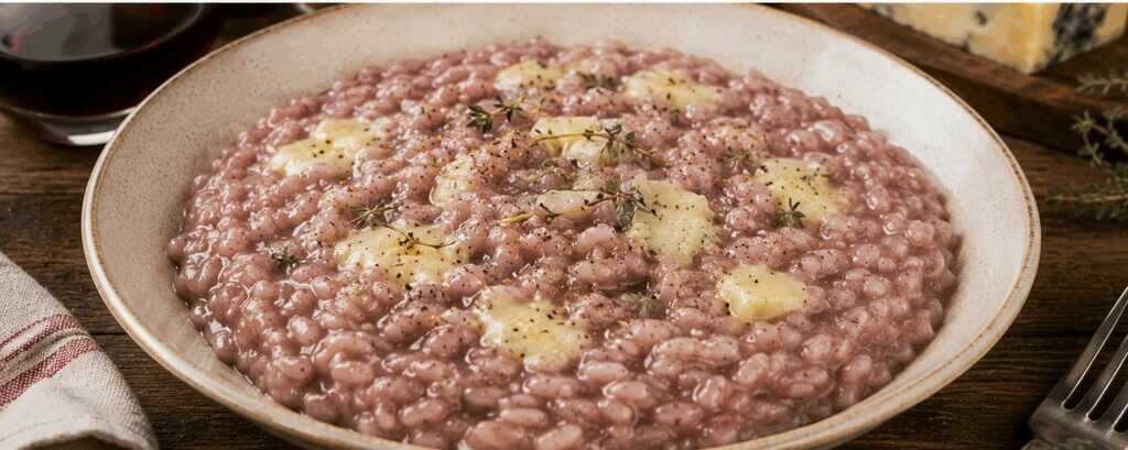 Risotto al Barolo e Castelmagno – Piemonte