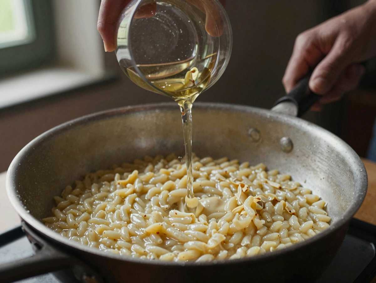 5. Sfumare con il Franciacorta — Risotto al Franciacorta e Taleggio – Lombardia