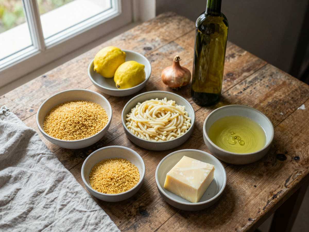 Gli ingredienti per Risotto al Limone Profumato e Cremoso