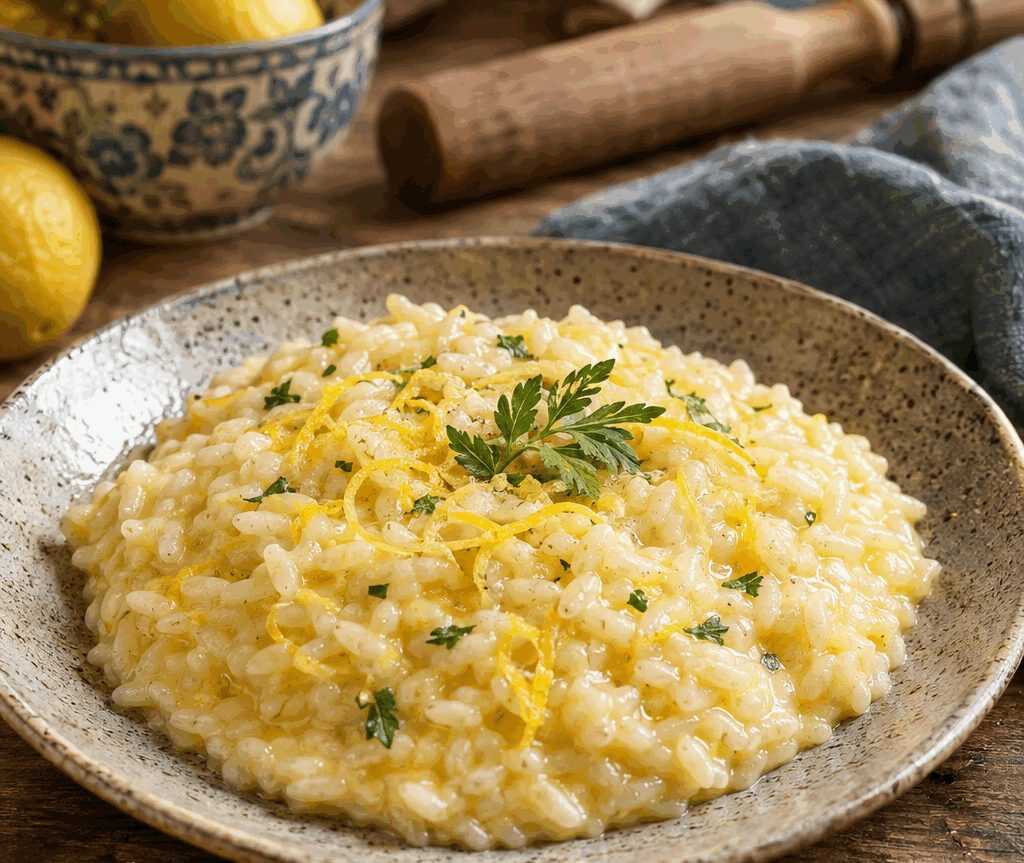 Risotto al Limone Profumato e Cremoso
