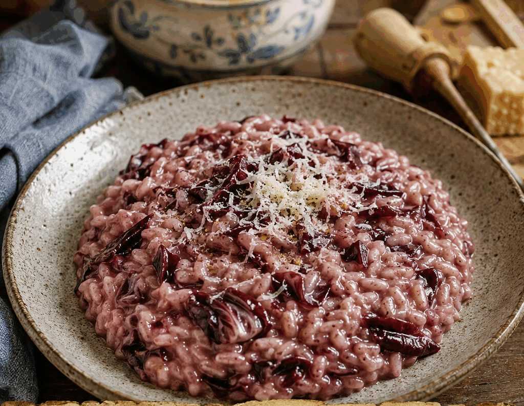 Risotto al Radicchio Sfumato al Vino Rosso
