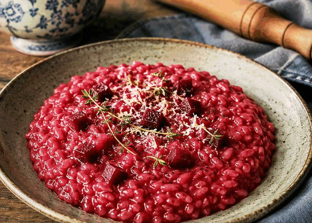 Risotto alla Barbabietola Cremoso e Colorato