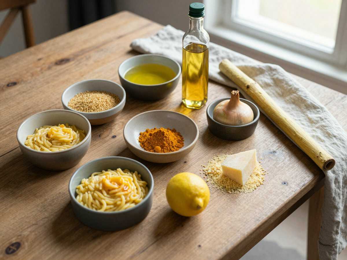 Gli ingredienti per Risotto alla Curcuma Antinfiammatorio