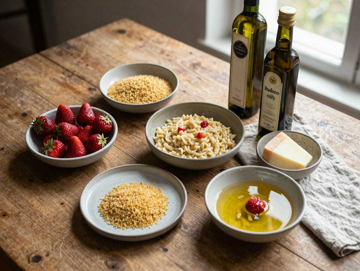 Gli ingredienti per Risotto alle Fragole Cremoso