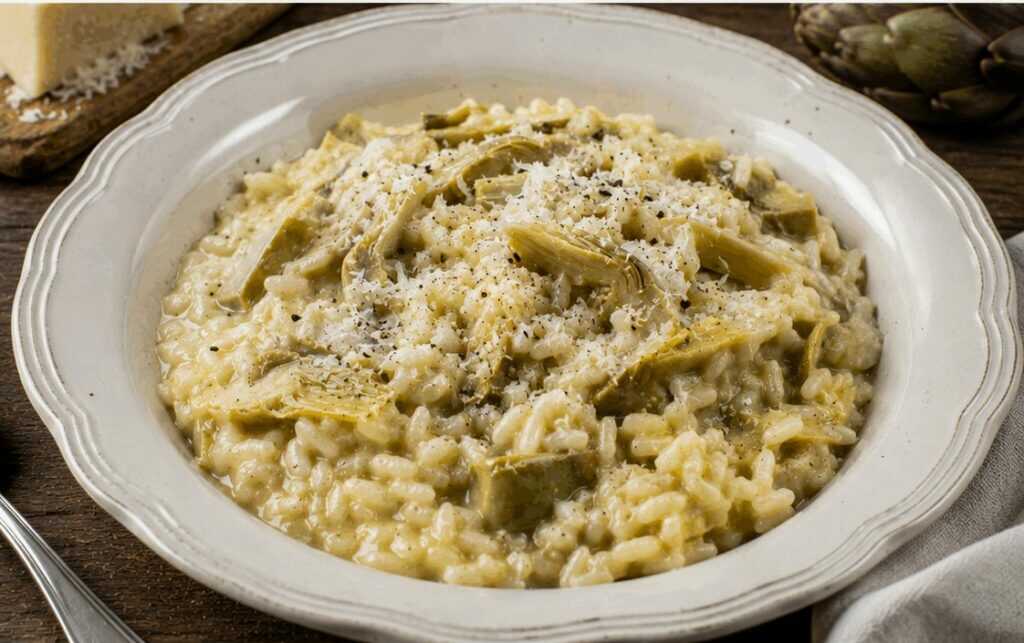 Risotto con Carciofi e Pecorino Romano – Lazio