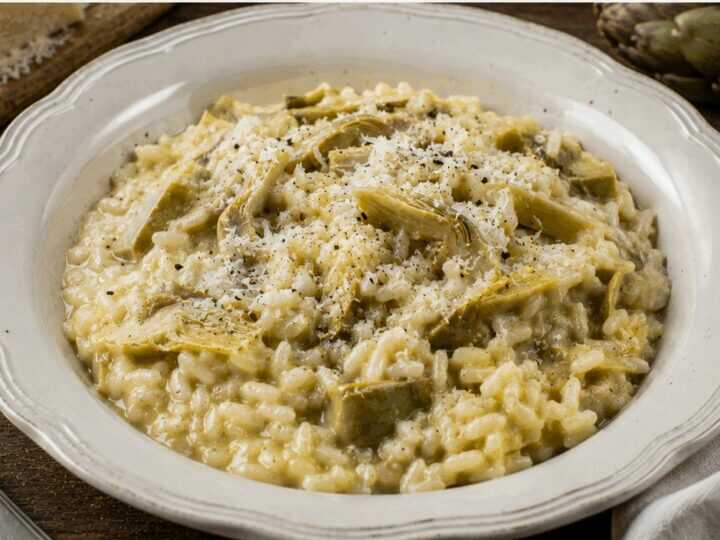 Risotto con Carciofi e Pecorino Romano – Lazio