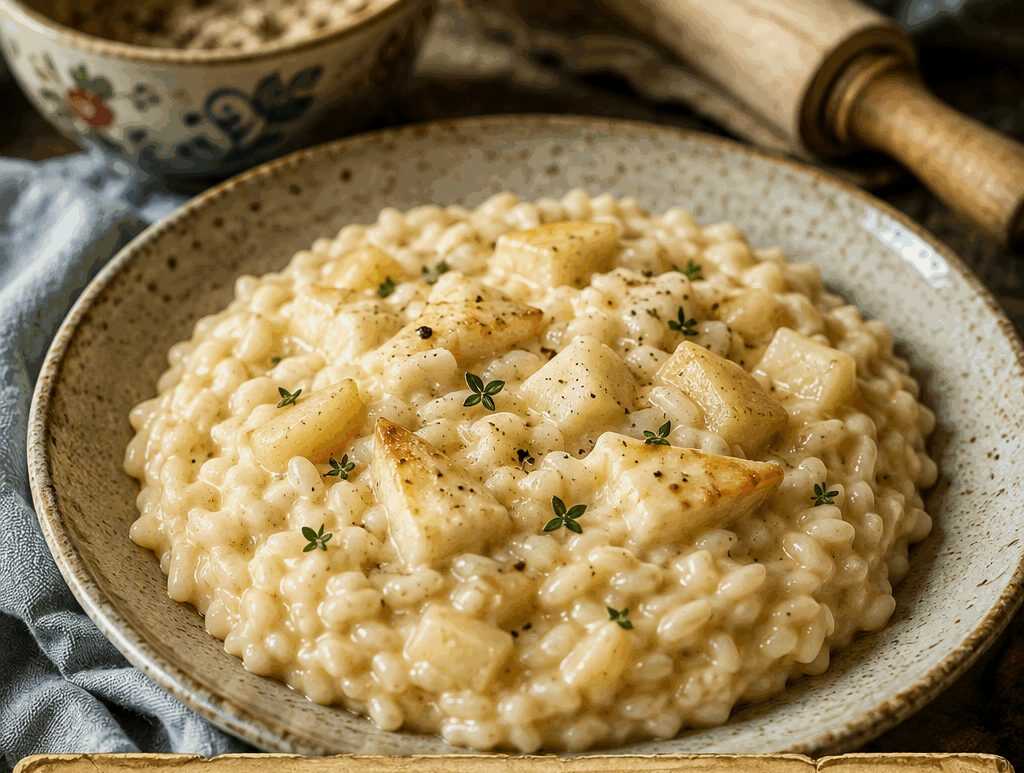Risotto Pere e Taleggio Alleggerito