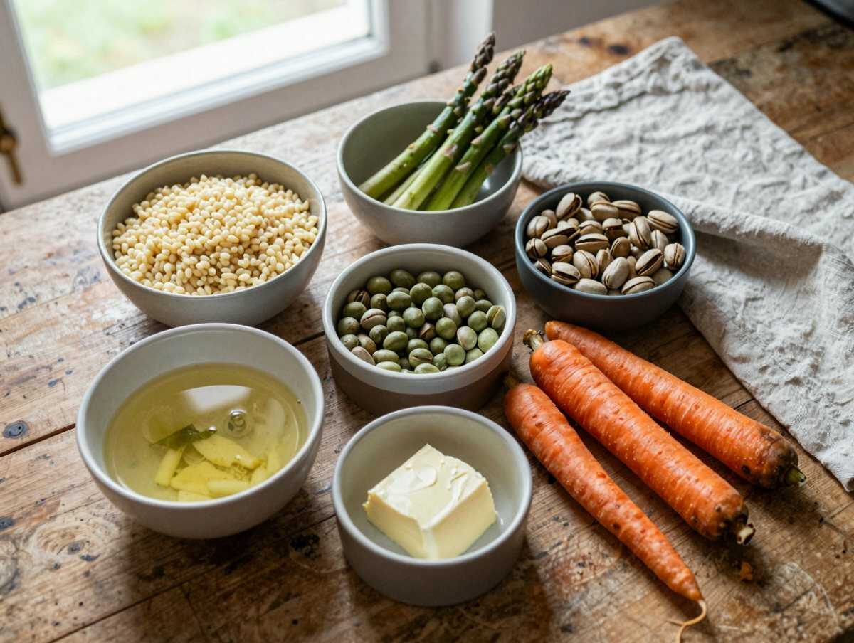 Gli ingredienti per Risotto Primavera con Verdure Novelle