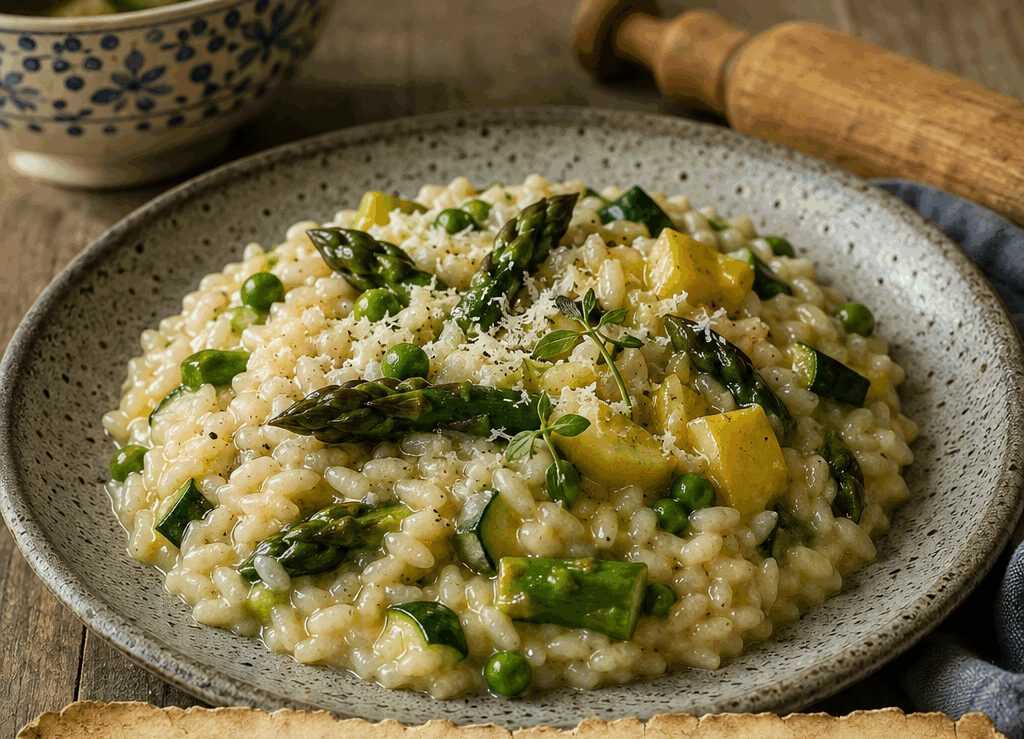Risotto Primavera con Verdure Novelle