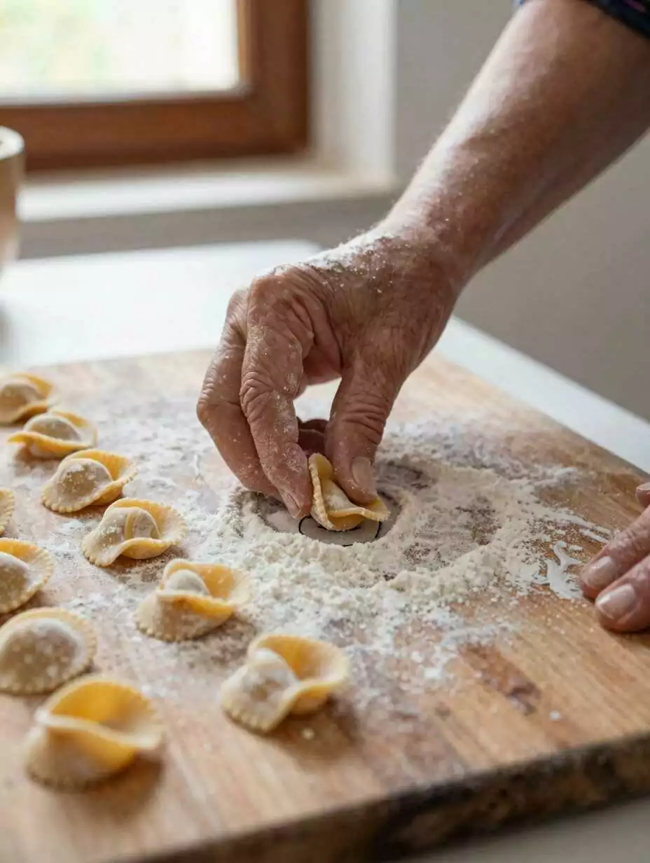 Le orecchiette si chiudono col pollice, una a una: è il gesto che ho imparato prima di saper leggere.