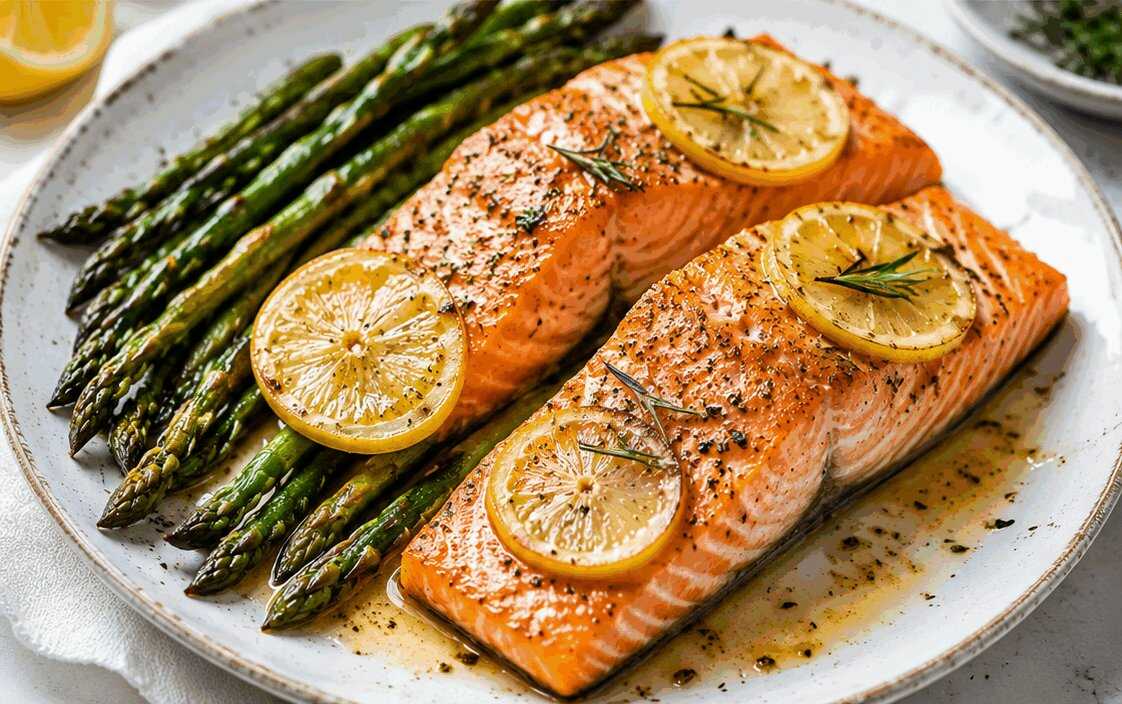Salmone al Forno con Limone e Asparagi: la Ricetta Light Ricca di Gusto Pronta in 30 Minuti