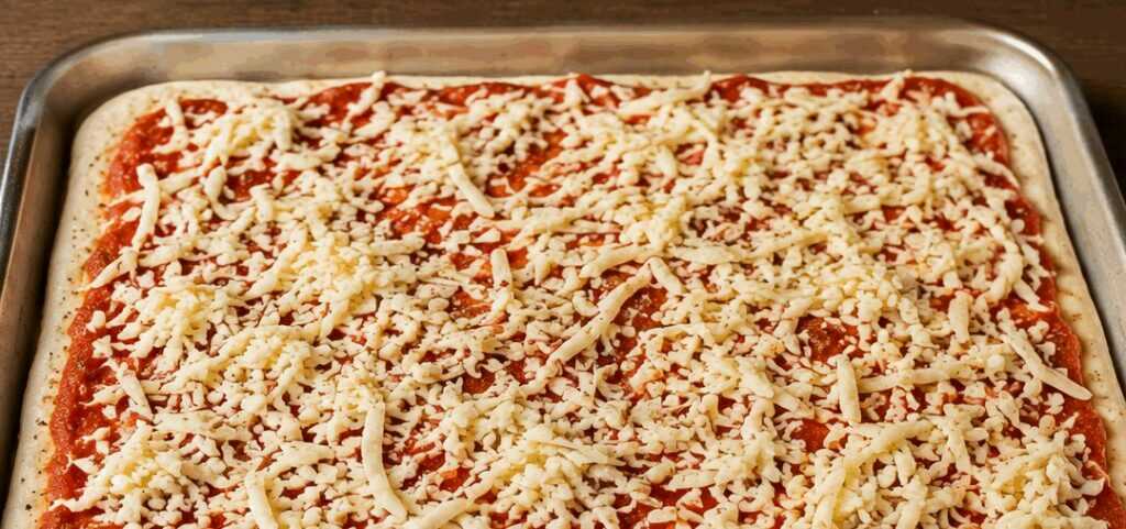 Scaccia ragusana con pomodoro e caciocavallo (Sicilia)