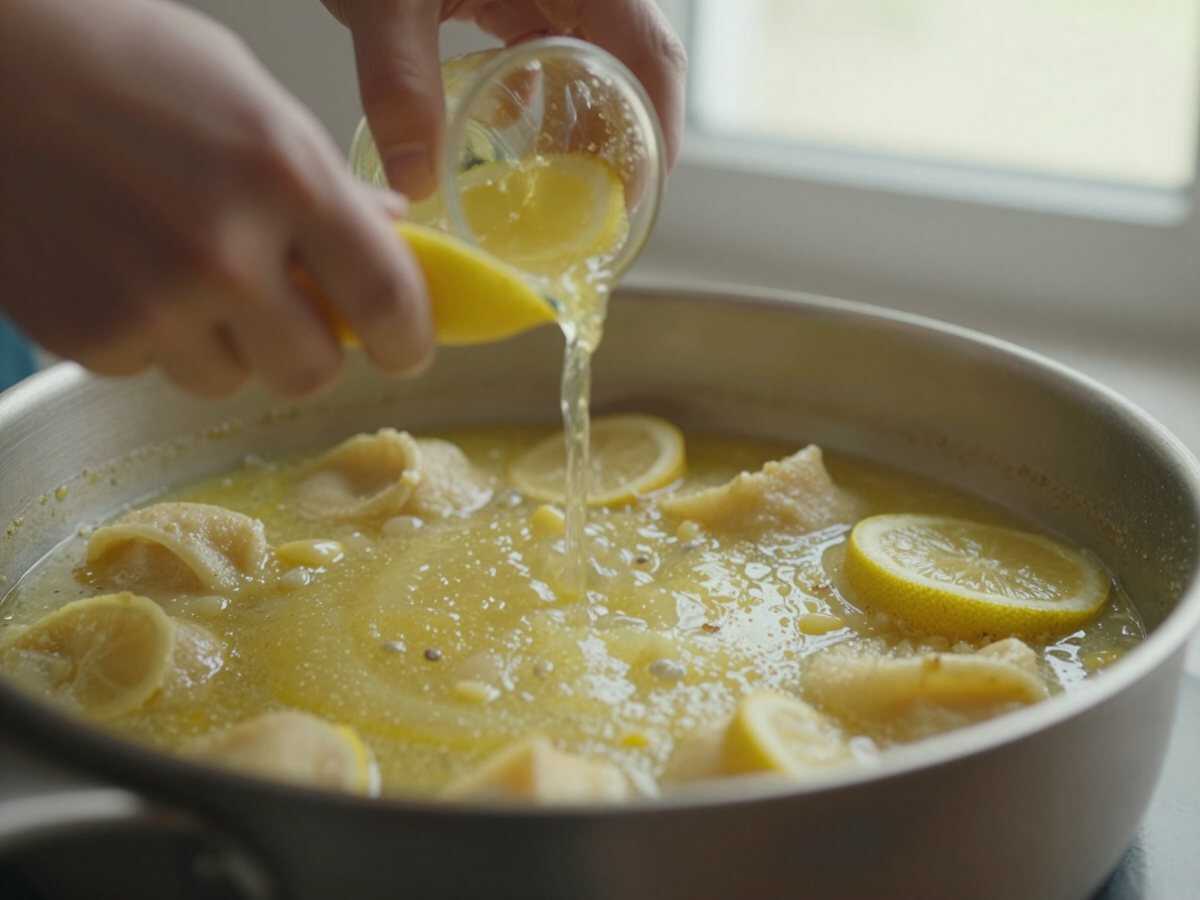 3. Preparare la salsa — Scaloppine al Limone Morbidissime: la Ricetta Veloce e Cremosa Pronta in Soli 20 Minuti