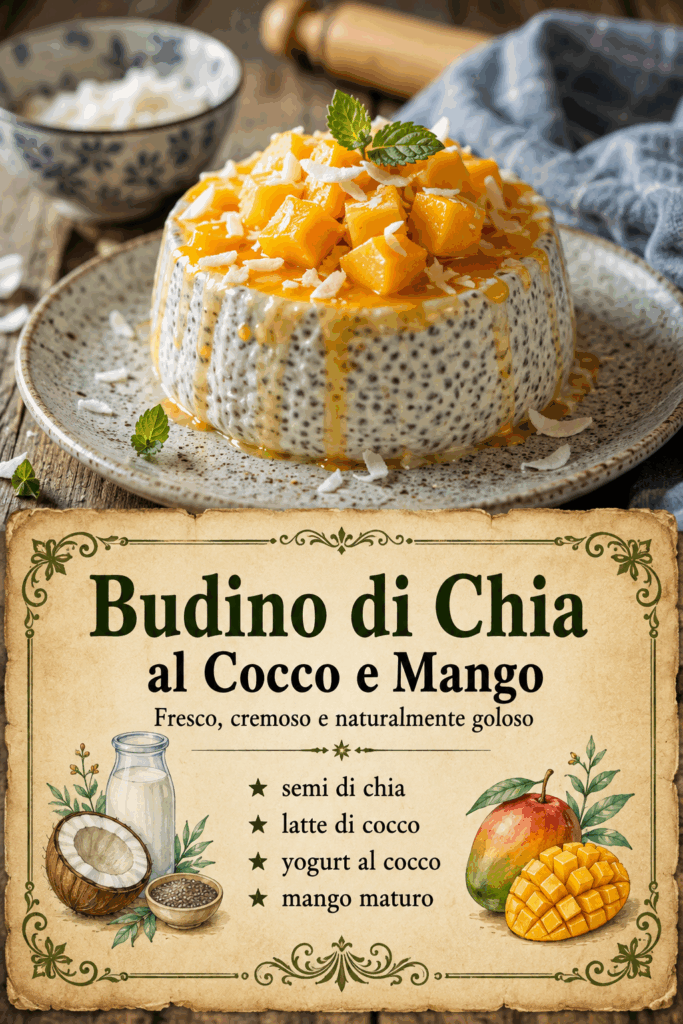 Budino di Chia al Cocco e Mango