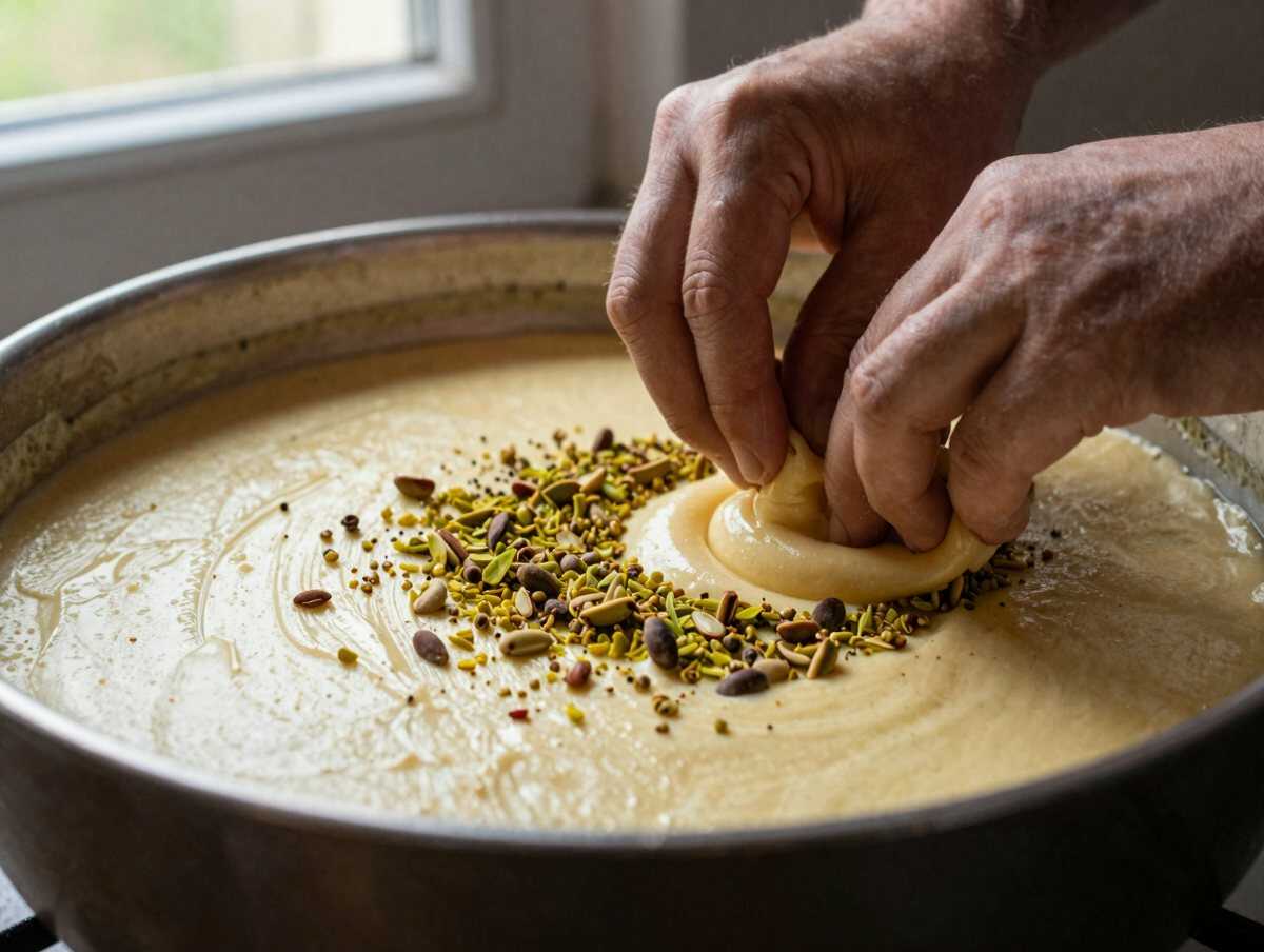 4. Aggiungere i pistacchi — Semifreddo al Pistacchio: il dolce fresco e cremoso perfetto per ogni occasione