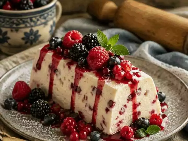 Semifreddo allo Yogurt e Frutti Rossi