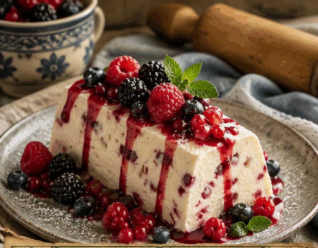 Semifreddo allo Yogurt e Frutti Rossi
