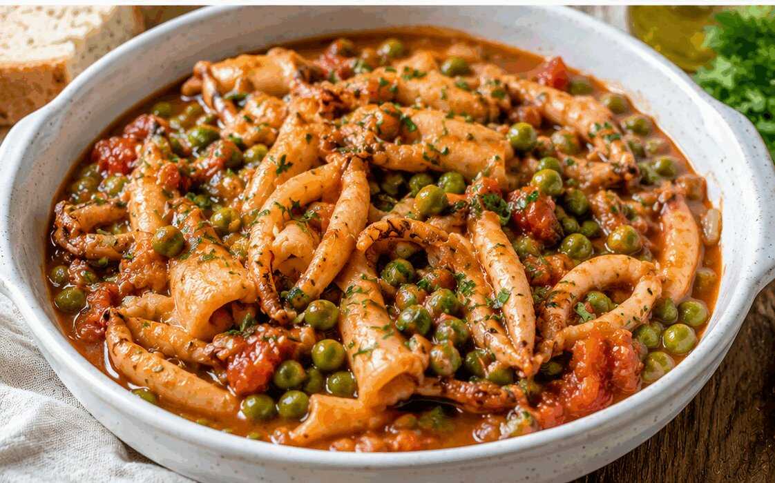 Seppie in Umido con Piselli: la Ricetta Classica della Tradizione Italiana Morbida e Ricca di Gusto