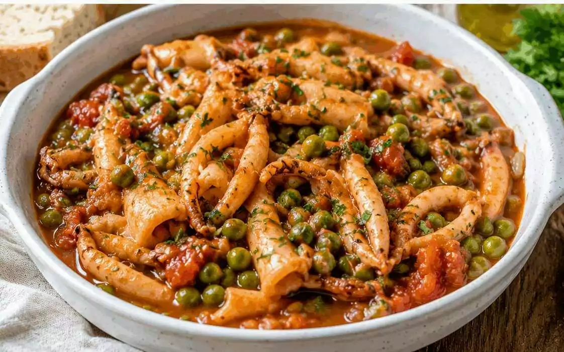 Seppie in Umido con Piselli: la Ricetta Classica della Tradizione Italiana Morbida e Ricca di Gusto