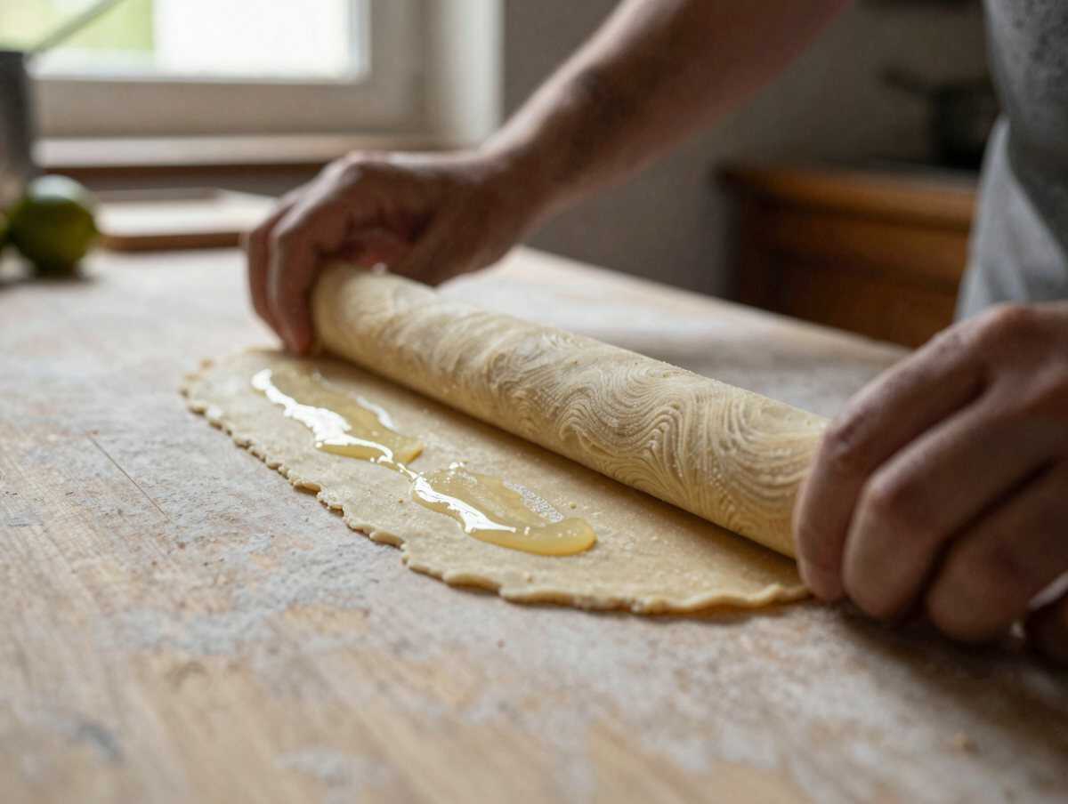4. Formare la sfoglia — Sfogliatella riccia napoletana alla ricotta e agrumi