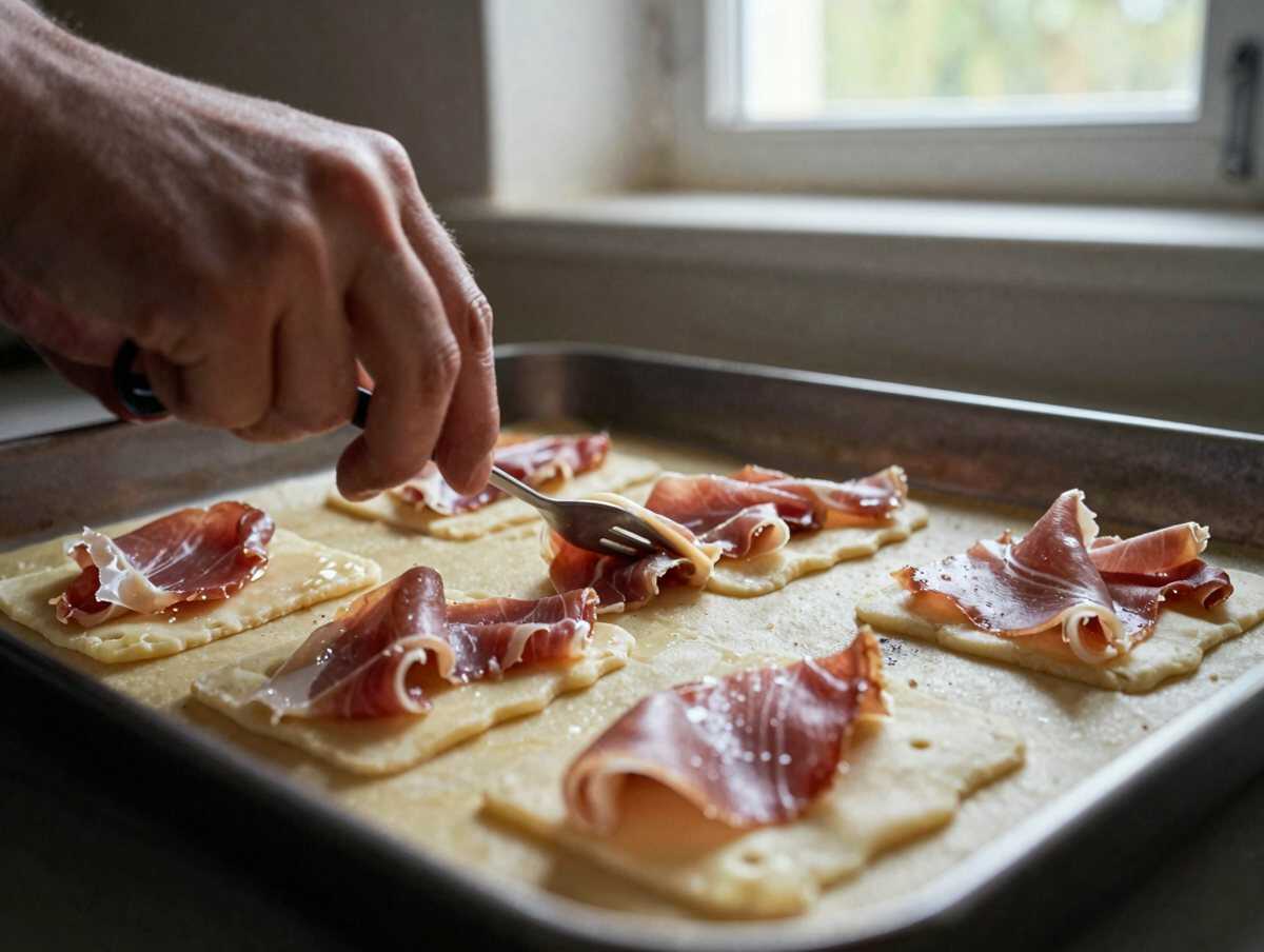 4. Chiudere le sfogliatine — Sfogliatine al Prosciutto e Scamorza: la Ricetta Veloce e Filante Pronta in 25 Minuti