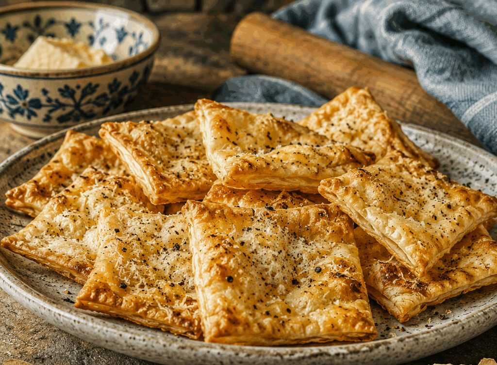 Sfoglie croccanti al pecorino e pepe, l’antipasto furbo per l’apericena con gli amici