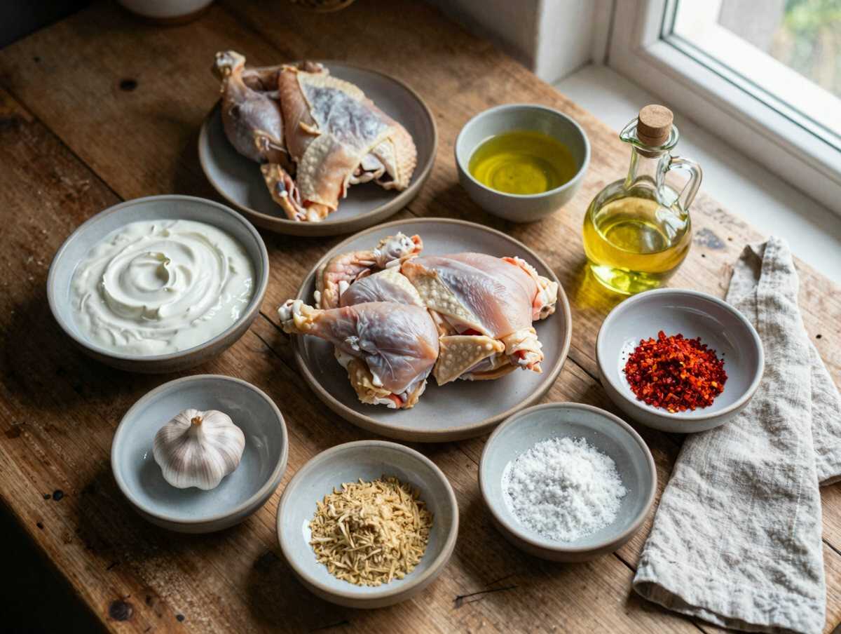 Gli ingredienti per Shawarma di Pollo Fatto in Casa Light