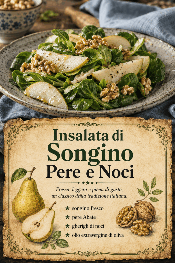 Insalata di Songino Pere e Noci