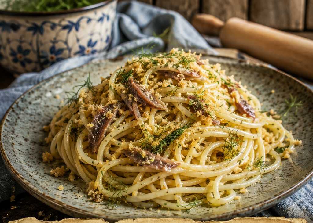 Spaghetti con Alici e Finocchietto