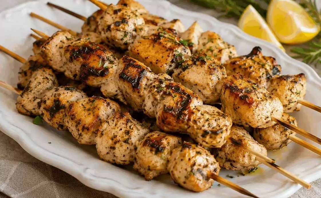 Spiedini di Pollo Marinati alle Erbe: la Ricetta Succosa e Saporita Ideale per una Cena Estiva