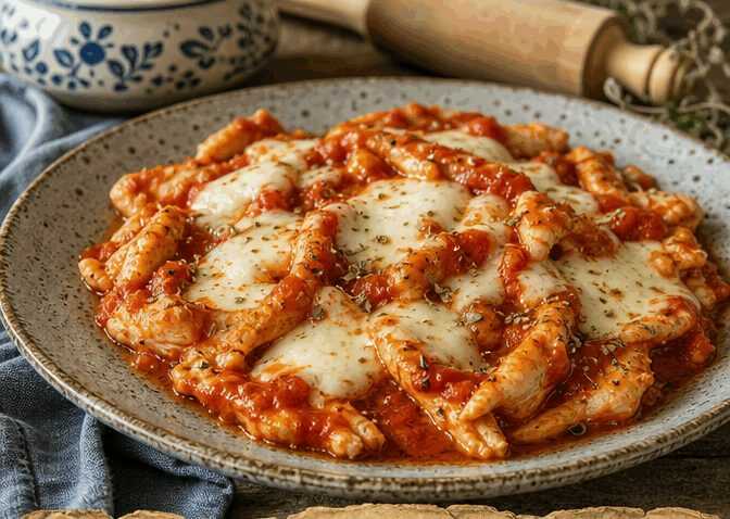 Straccetti di Pollo alla Pizzaiola