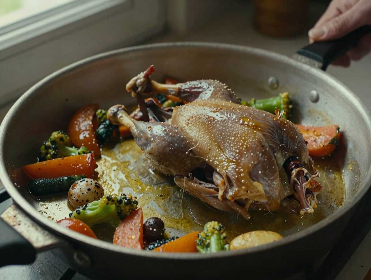 Rosolare gli straccetti di tacchino — Straccetti di Tacchino con Verdure Croccanti