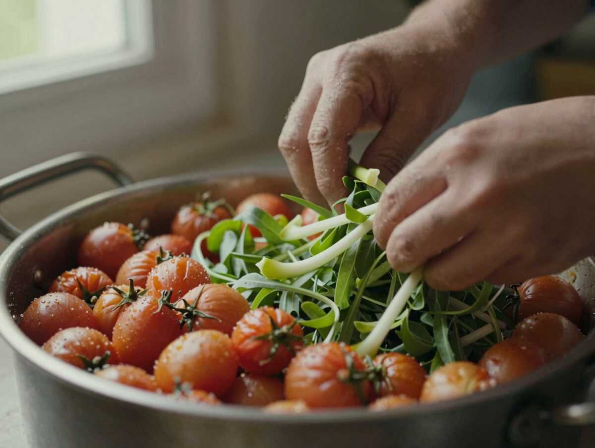 Tagliare le verdure — Taboulé Libanese al Prezzemolo Fresco