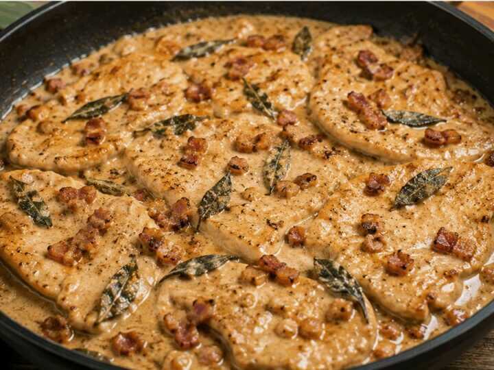 Tacchino alla perugina con salvia e pancetta (Umbria)