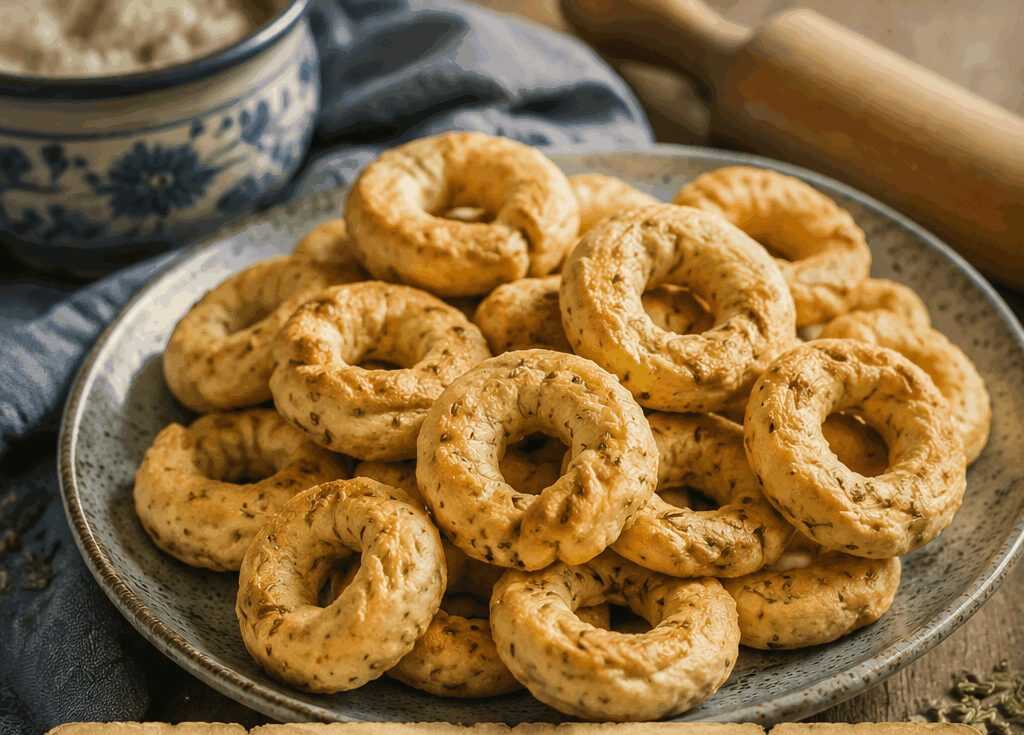 Taralli al finocchietto in formato mini per i bambini: meno sale e semi pestati