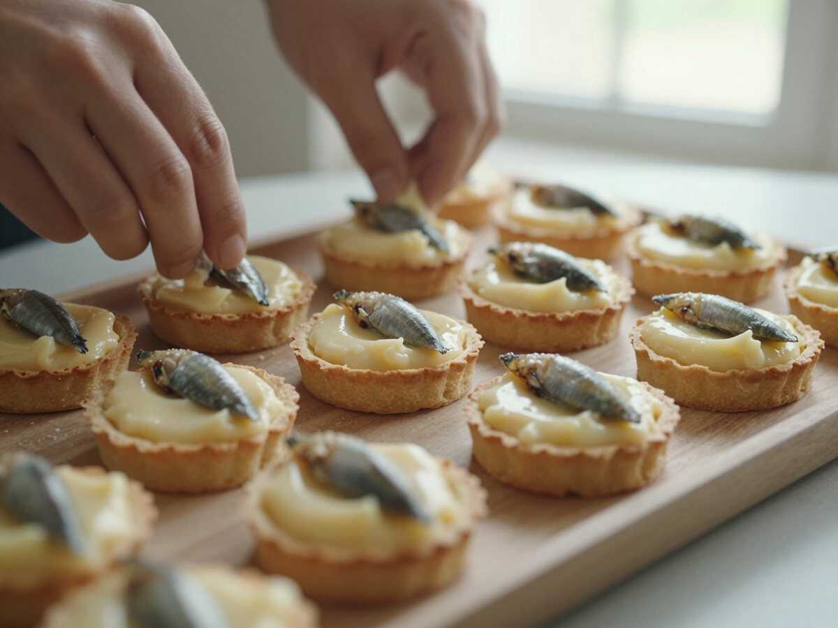 Farcisci le tartine — Tartine con burro e alici per il buffet di compleanno: quante farne e come disporle sul vassoio