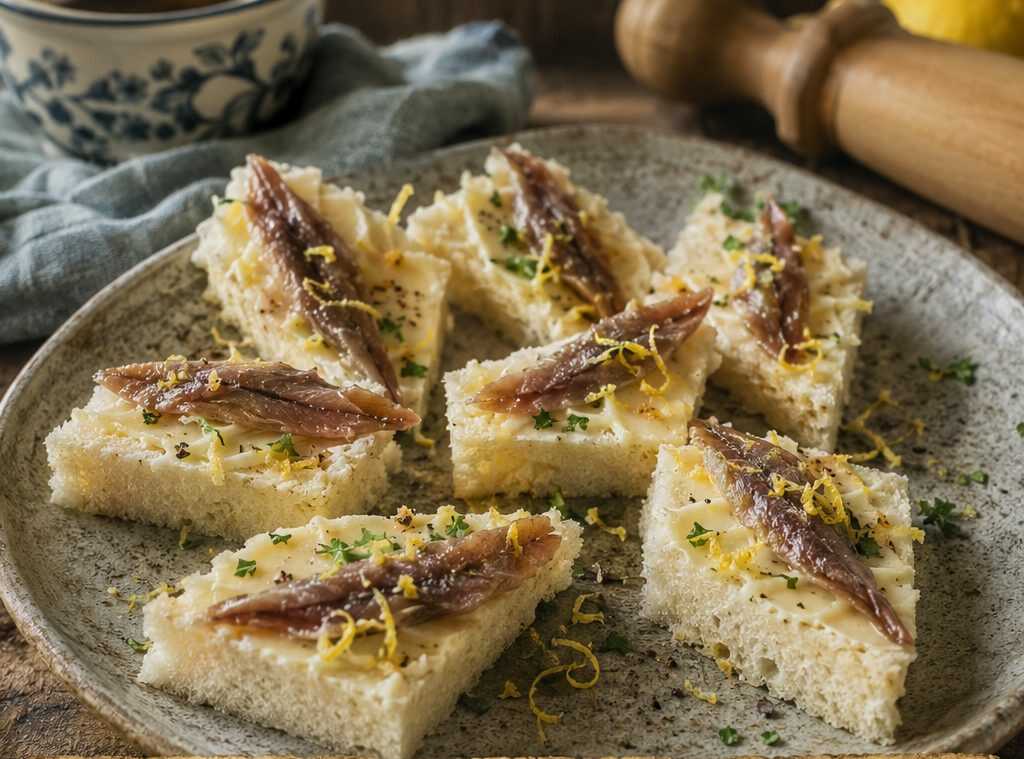 Tartine con burro e alici preparate la sera prima: come restano perfette fino al giorno dopo
