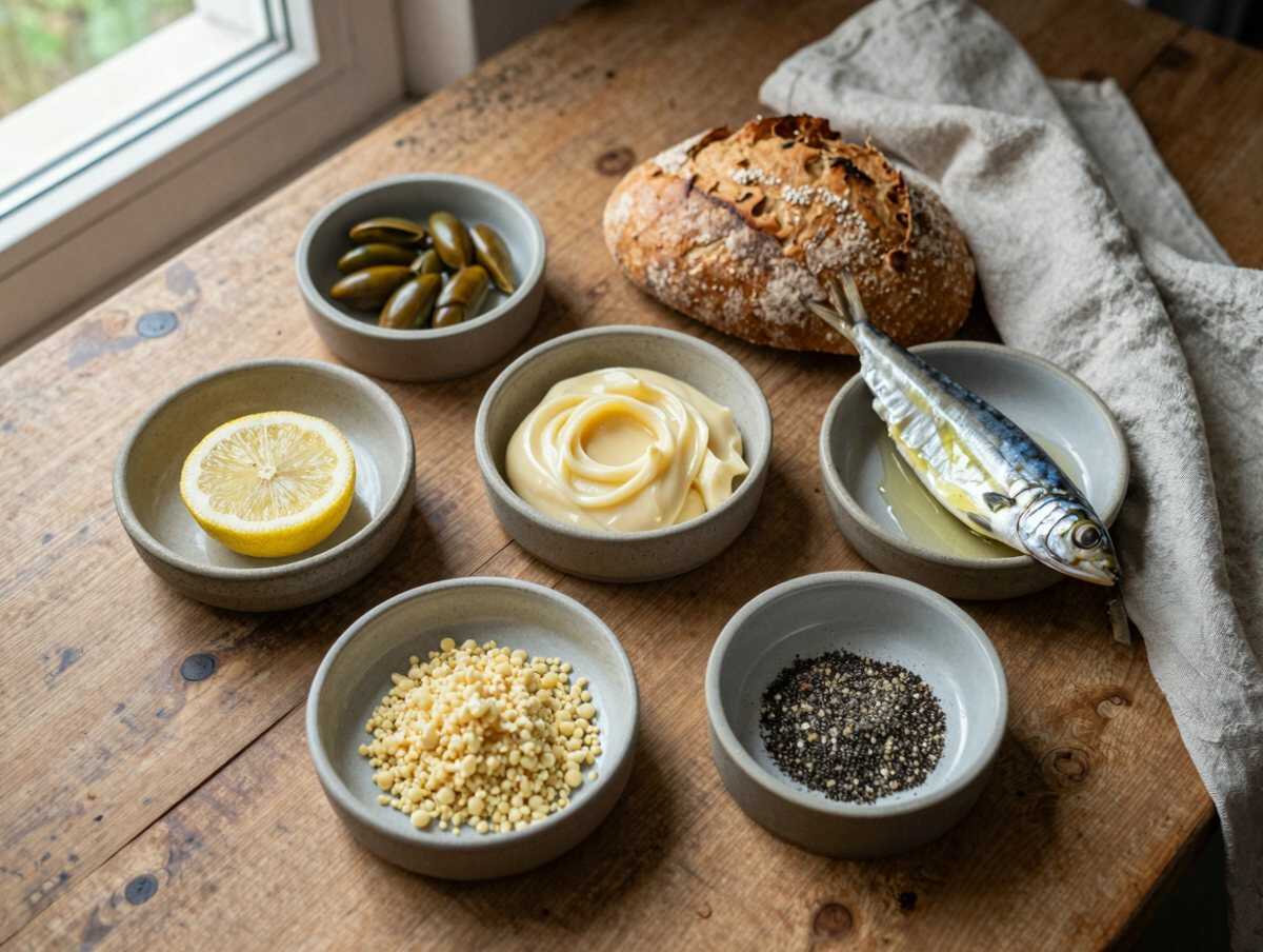 Gli ingredienti per Tartine con burro e alici preparate la sera prima: come restano perfette fino al giorno dopo