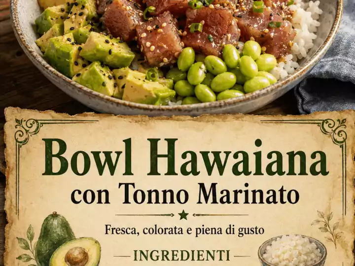 Bowl Hawaiana con Tonno Marinato