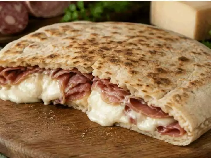 Torta al testo umbra ripiena
