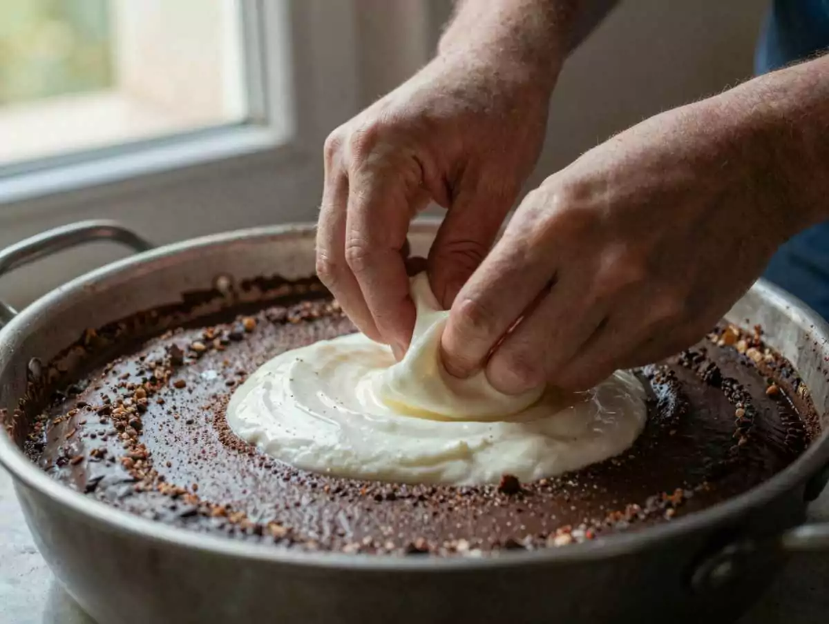 5. Montare gli albumi — Torta Caprese al Cioccolato e Mandorle – Campania