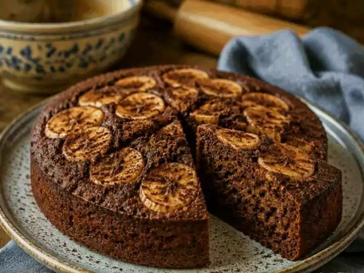 Torta di Banane e Cacao Senza Zucchero