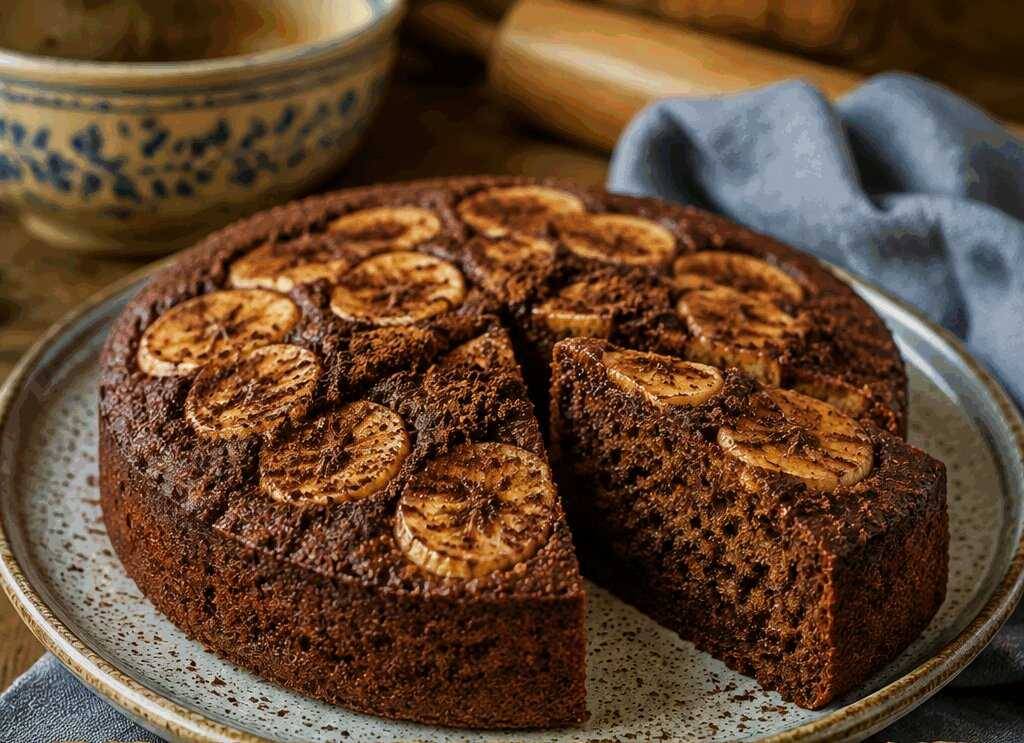 Torta di Banane e Cacao Senza Zucchero