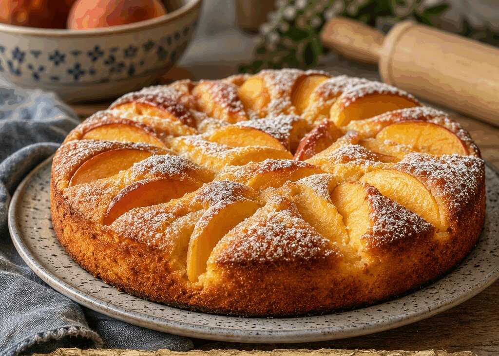 Torta di Pesche Soffice Estiva